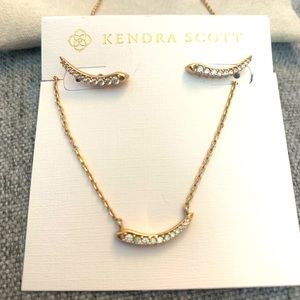 Kendra Scott SET whitlee necklace & earrings